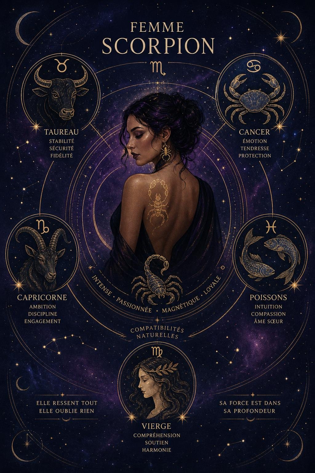 découvrez la compatibilité amoureuse avec une femme scorpion : ses traits passionnés, sa fidélité, et comment construire une relation harmonieuse avec ce signe intense.