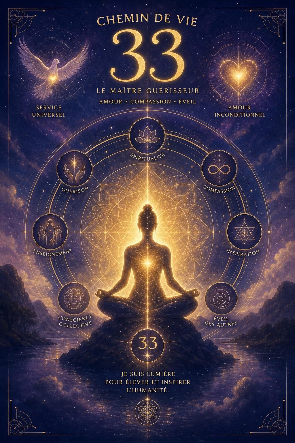 découvrez la signification profonde du chemin de vie 33 en numérologie, son influence spirituelle et les messages qu'il transmet pour guider votre destinée.