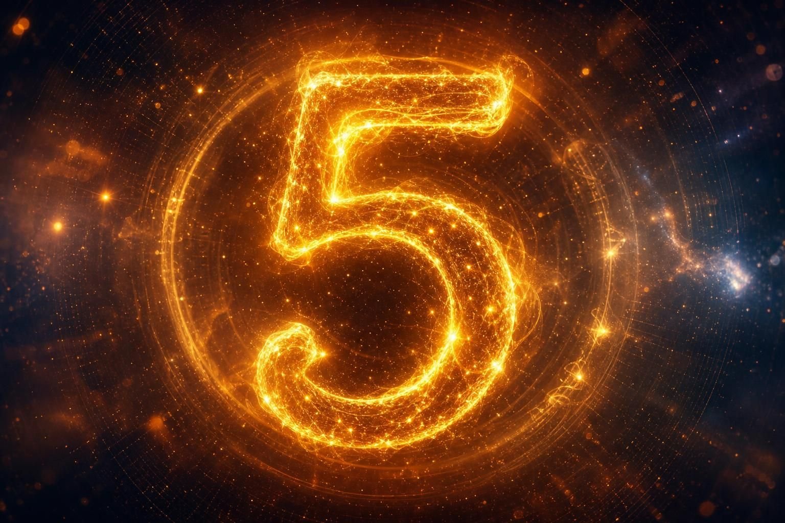 découvrez le pouvoir vibratoire du chiffre 5 et son influence sur votre vie, symbolisant liberté, aventure et transformation.