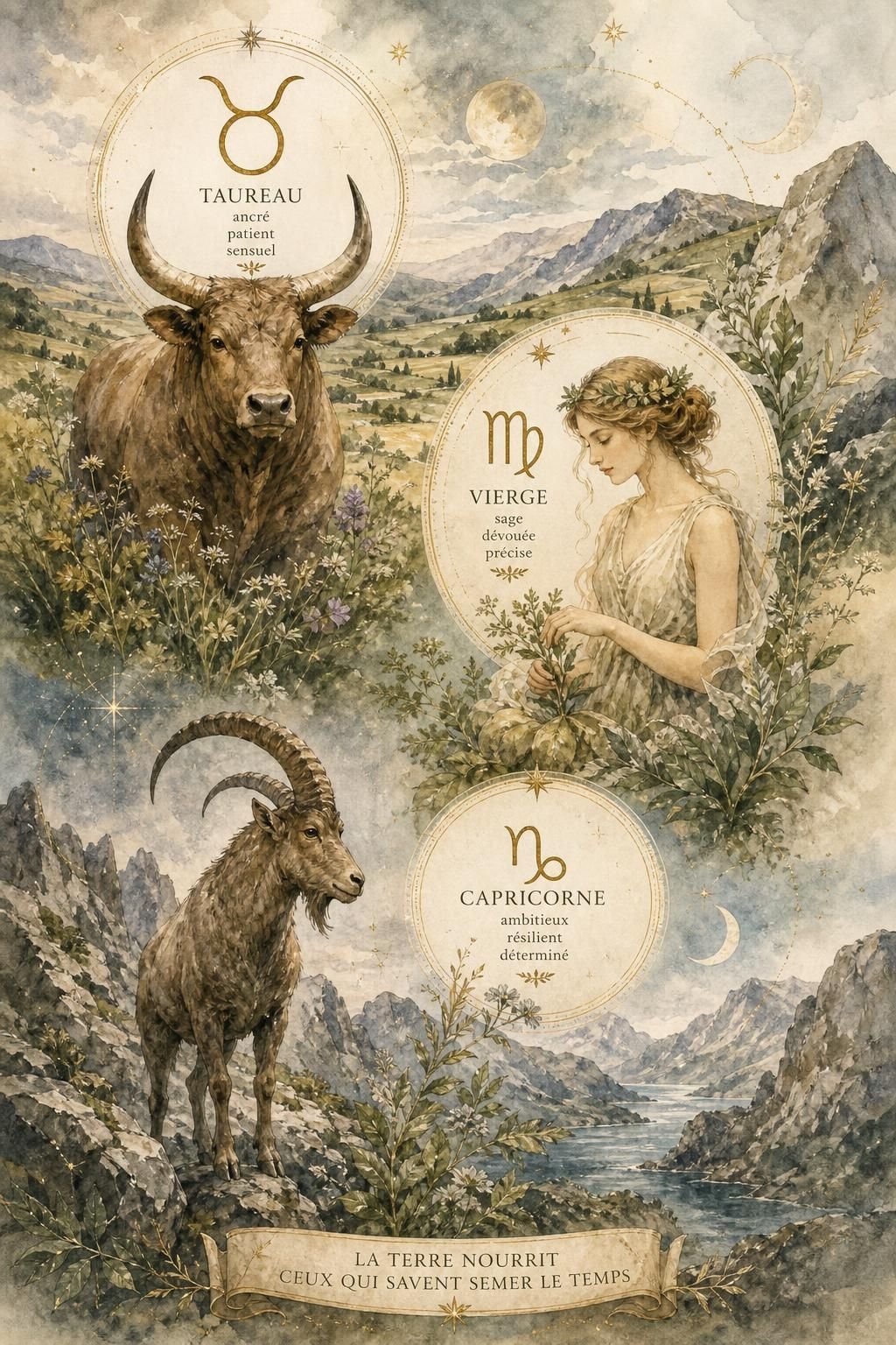 découvrez les caractéristiques des signes de terre : taureau, vierge et capricorne, et apprenez comment leur stabilité et leur pragmatisme influencent leur personnalité et leur vie.