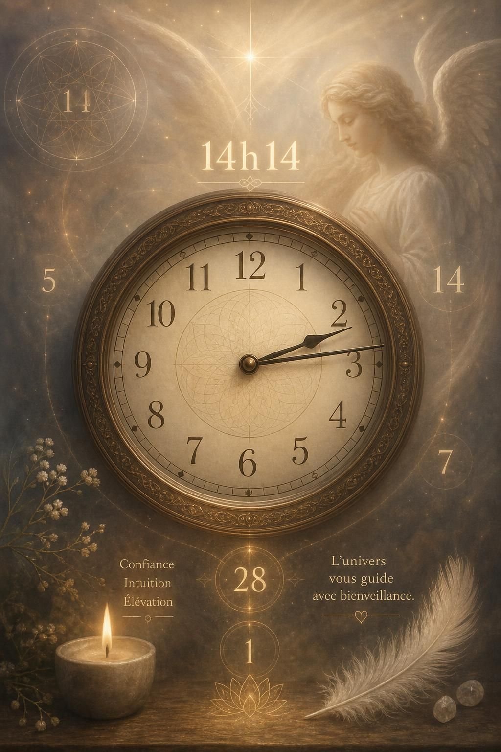 découvrez la signification et le message caché derrière l'heure miroir 14h14, un moment chargé de symbolisme et de révélations spirituelles.